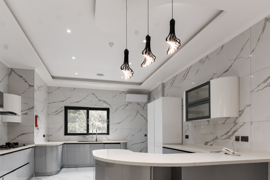 Lagos, Nigeria - 16th September 2021: Interior pictures of a Stylish modern Kitchen.