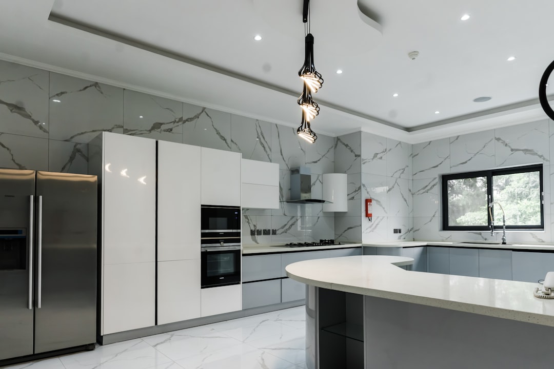 Lagos, Nigeria - 16th September 2021: Interior pictures of a Stylish modern Kitchen.